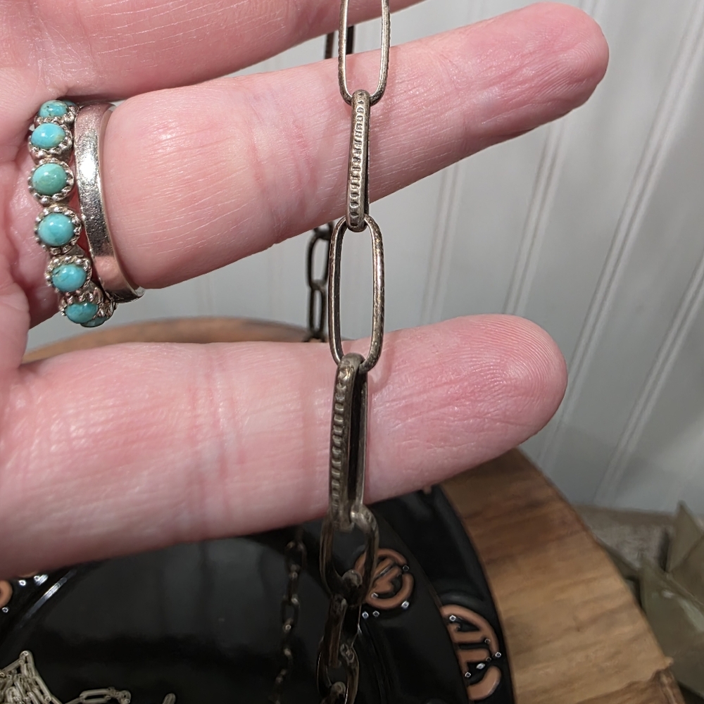 Sterling Chain Link Necklace - Picture 6 of 6